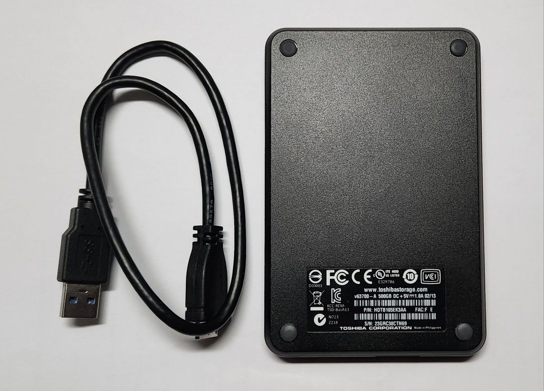 Disco externo Toshiba 500GB USB3.0
Disco externo
