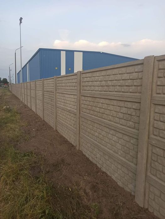 Ogrodzenie betonowe garaż wiata panelowe dwustronne