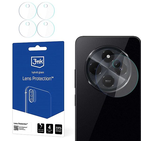 Szkło hybrydowe na obiektyw aparatu 3mk Lens Protection na Xiaomi Redm
