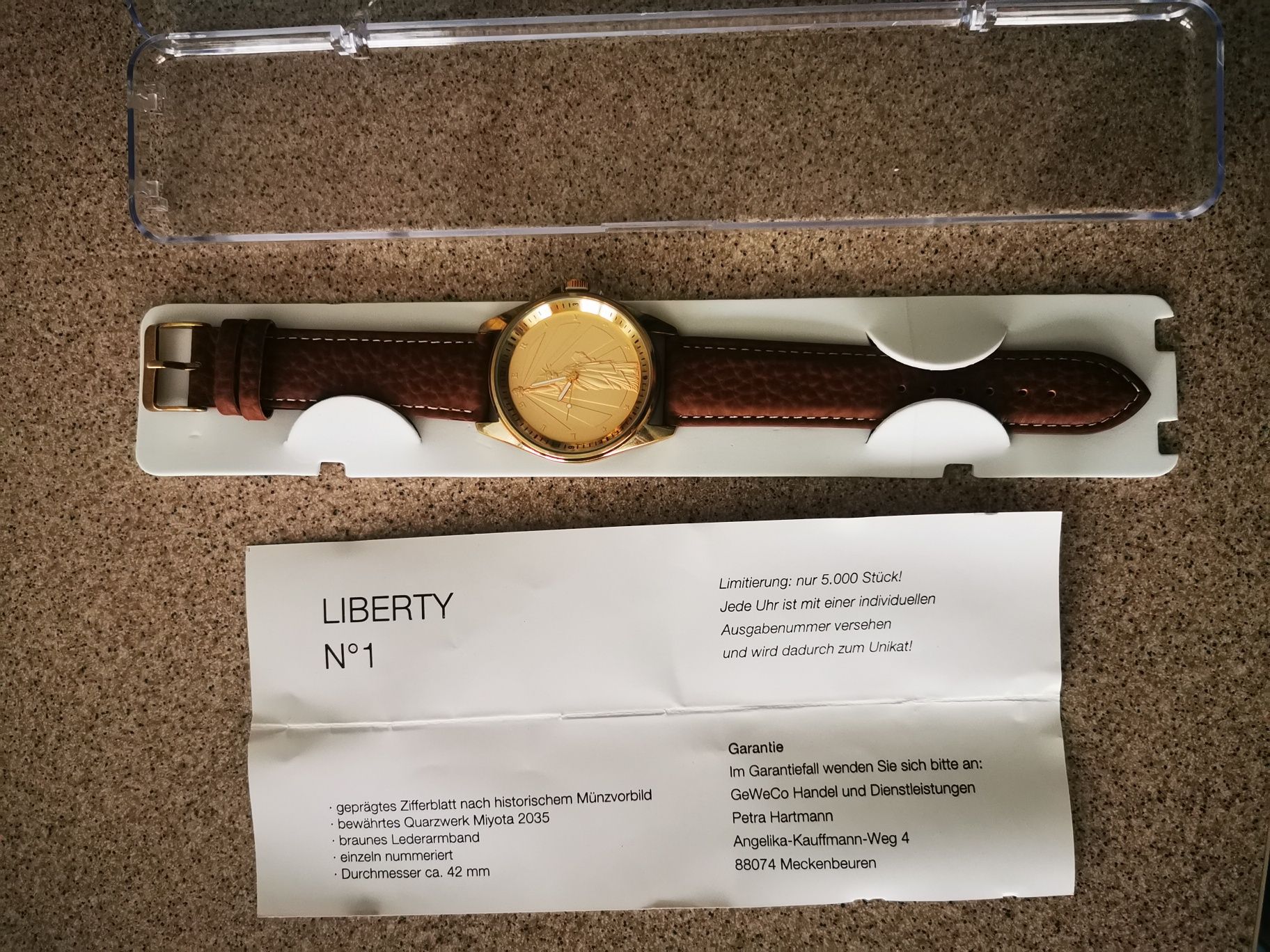 Zegarek z limitowanej edycji Liberty no1.