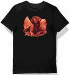 Koszulka męska czarna z nadrukiem rasy Red Mastiff M