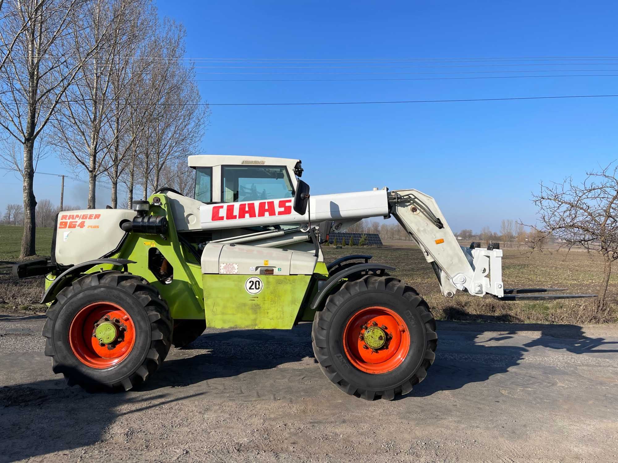 Ładowarka teleskopowa Claas Ranger 964*Perkins,Klima,Nowe opony,Brutto