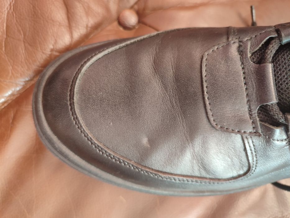 Шкіряні черевики чоловічі зима 45розмір