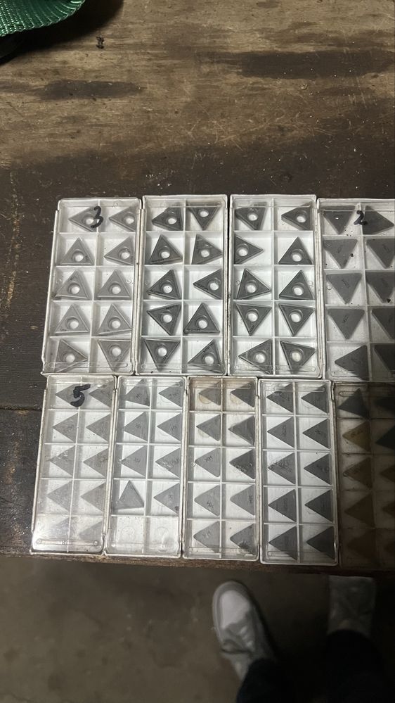 Pastilhas para torno novas