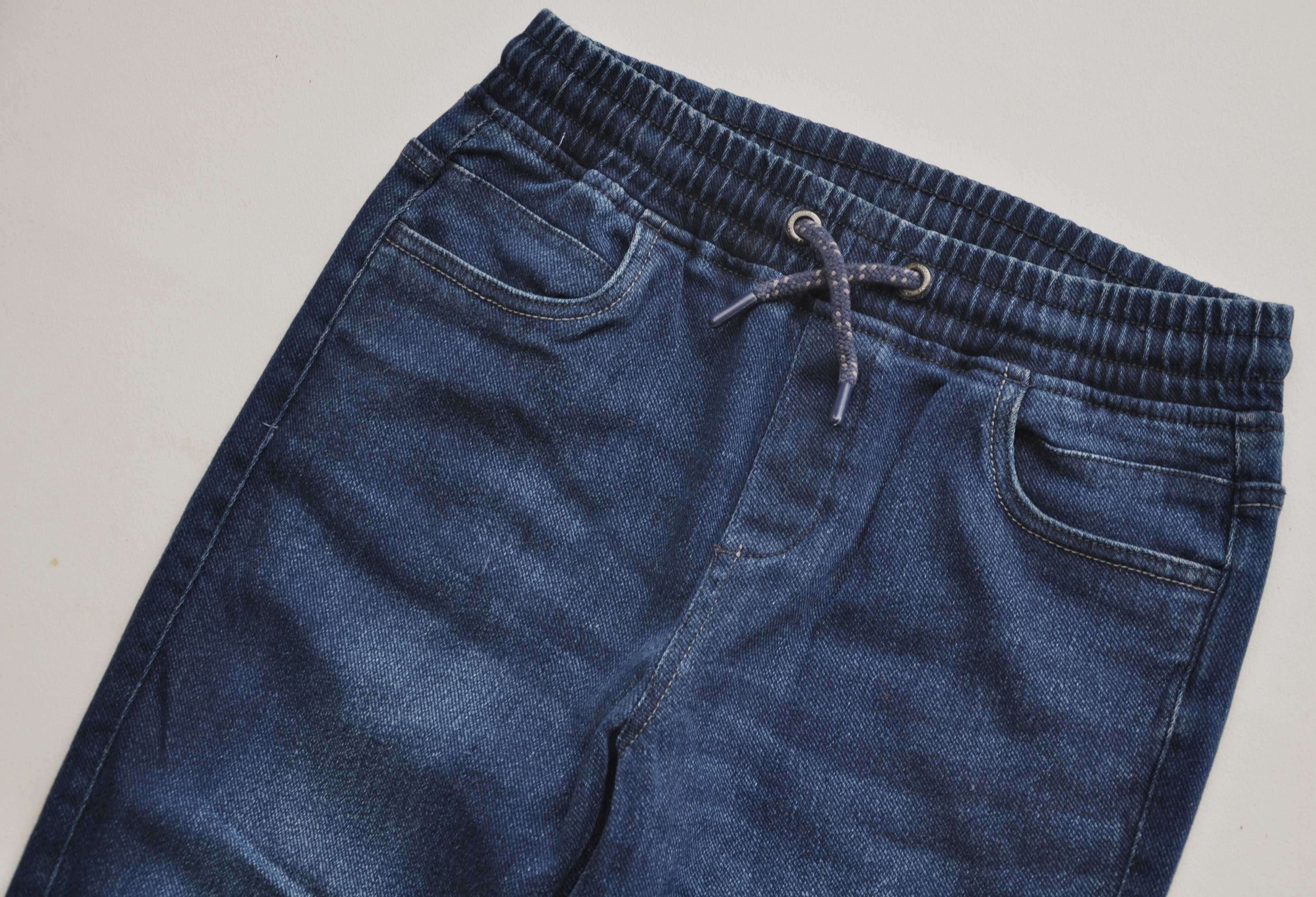 10 spodnie Jeansowe joggery Peppers granatowe r 158