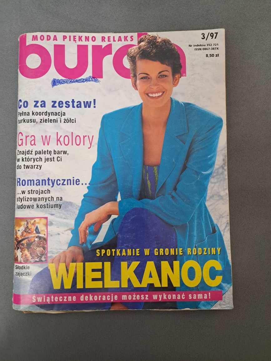 Burda nr 3/1997 - wykroje krawieckie