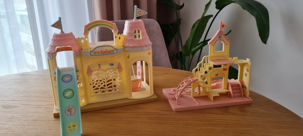 Sylvanian families przedszkole zamkowe plac zabaw zestaw zamkowy