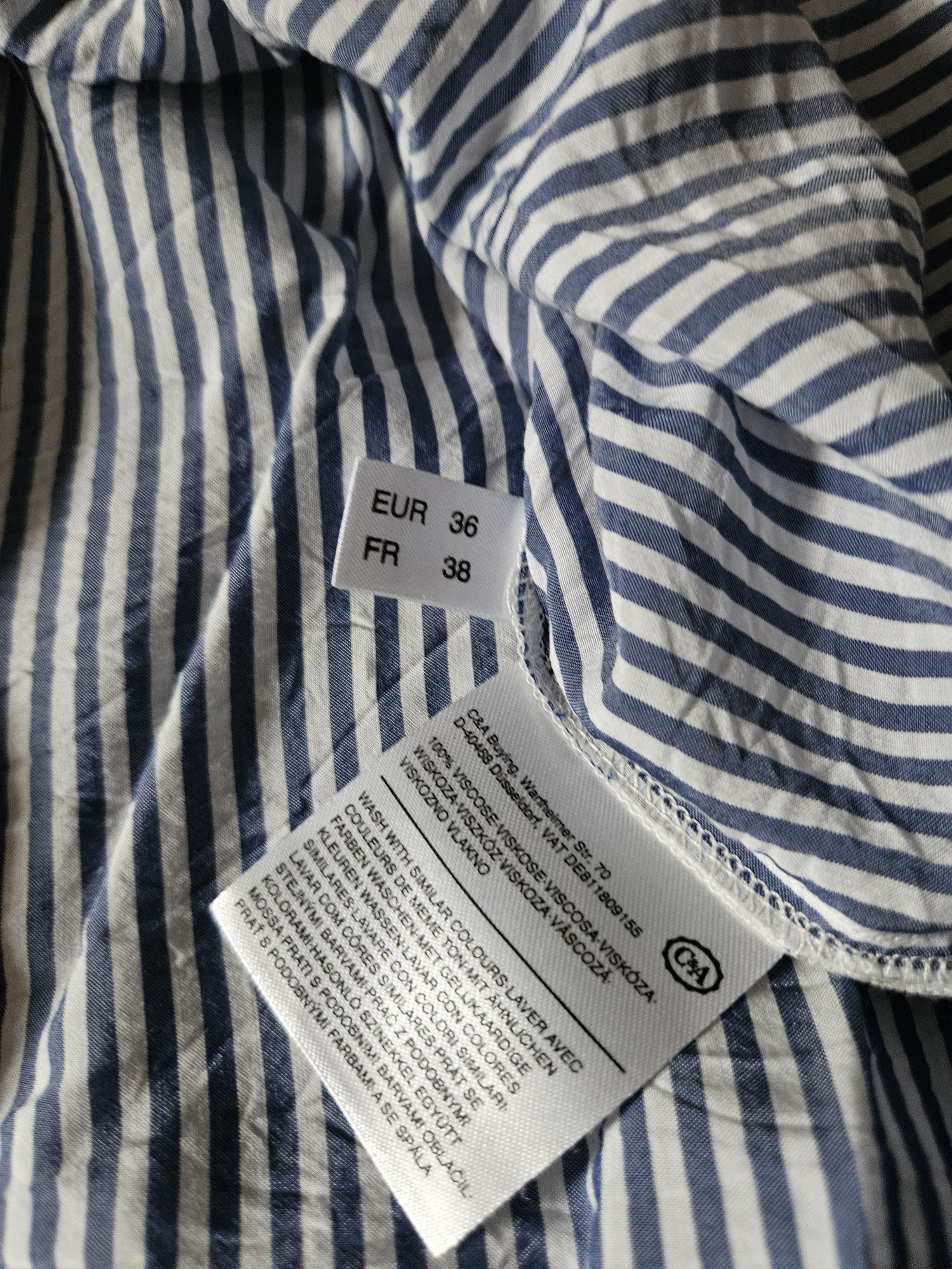Koszula w niebieskie paski C&A