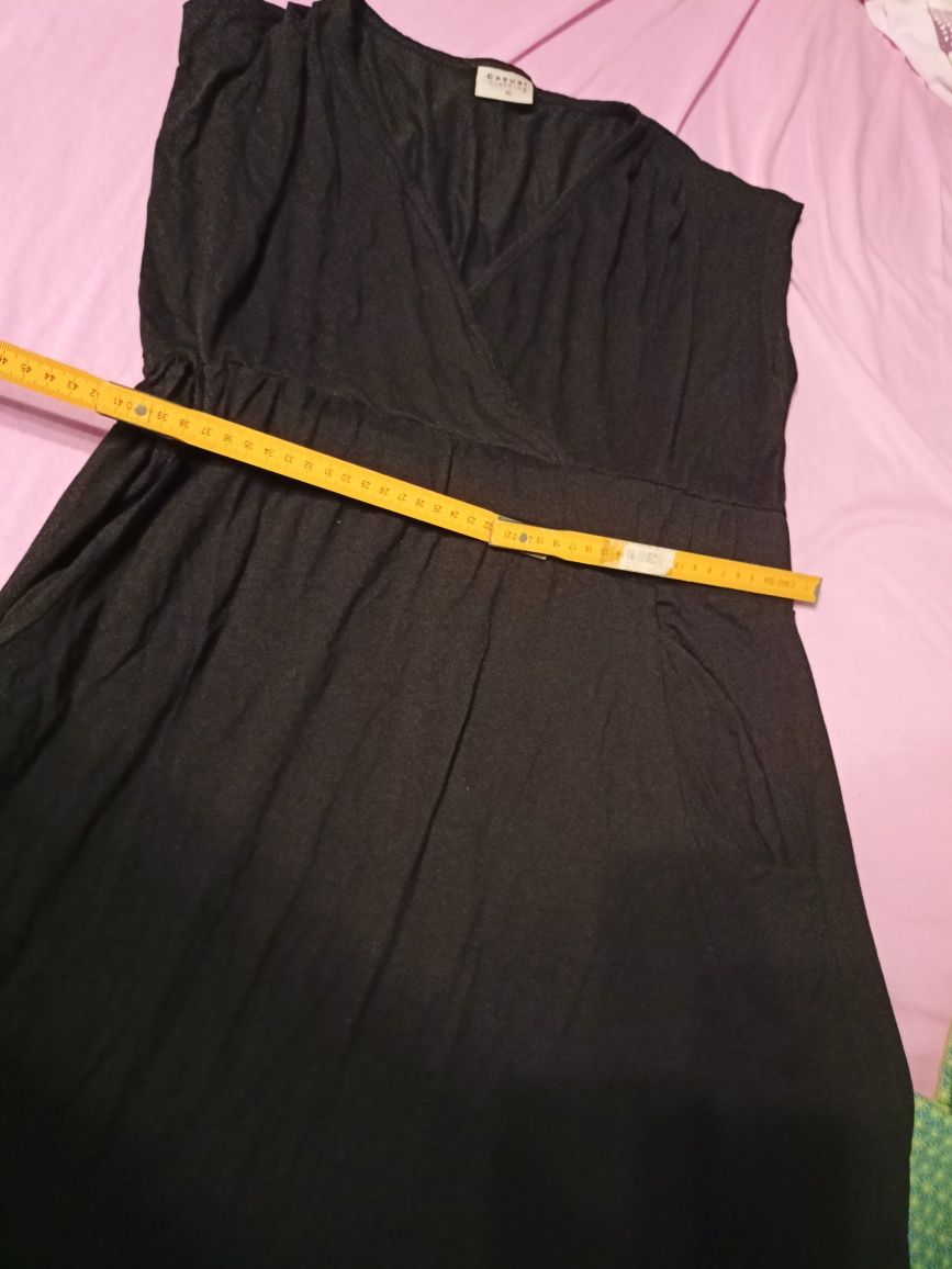 Czarna bawełniana sukienka XL 42 casual C&A stan idealny