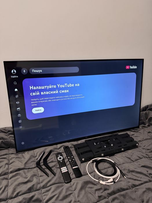 Телевізор TCL 4K HDR TV 43” кріплення у подарунок