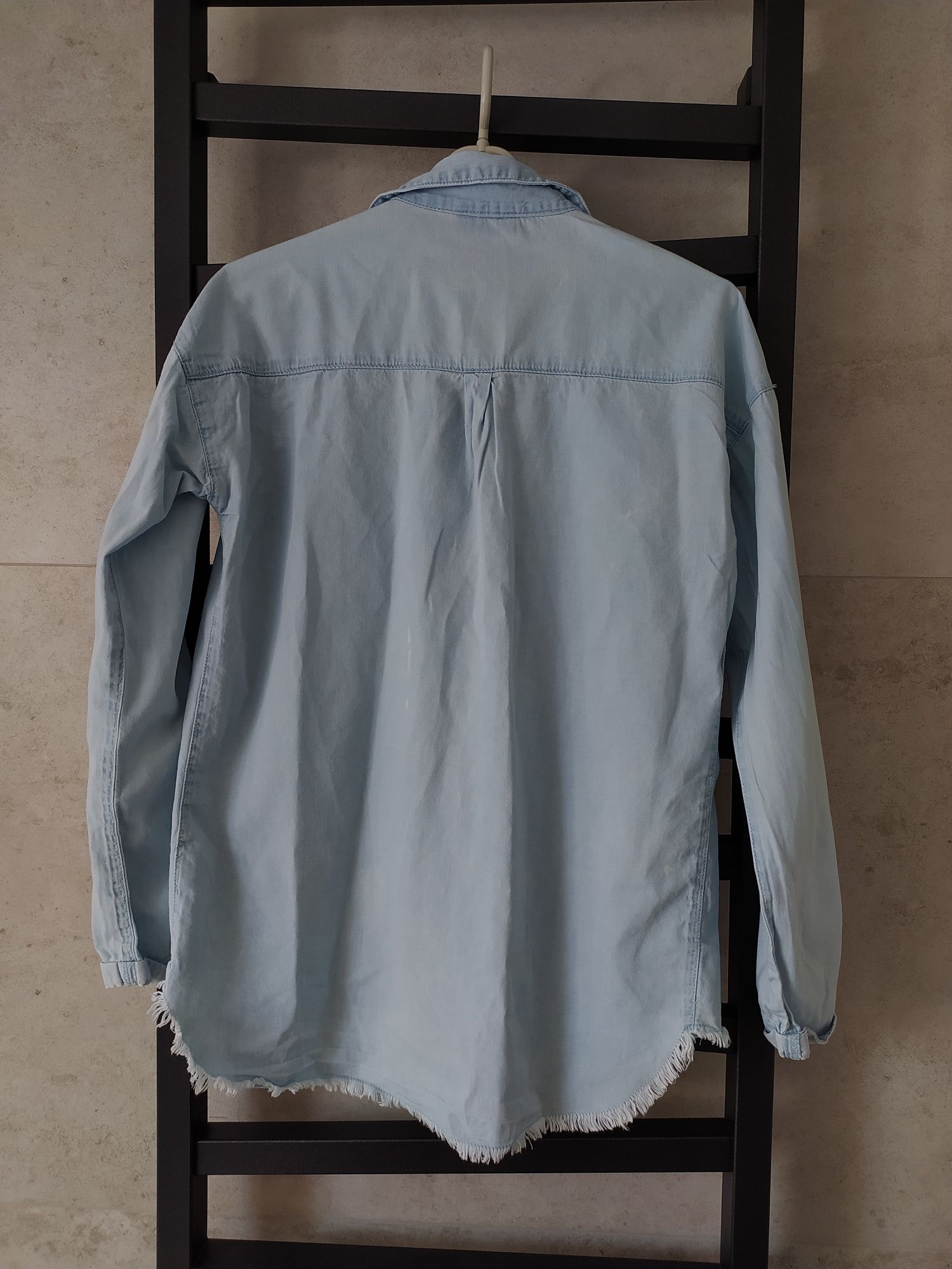 Koszula błękitna a'la jeansowa 164