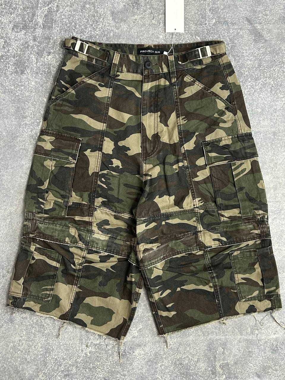 Project GRAILZ G/R gr шорты камо camo faded baggy distressed шорти