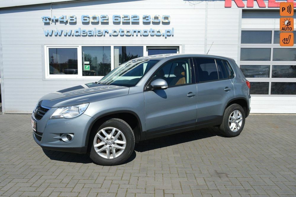 Volkswagen Tiguan 2.0TDI Bezwypadkowy Serwisowany Klimatronik Skóra Opłaty do 24.03.2026