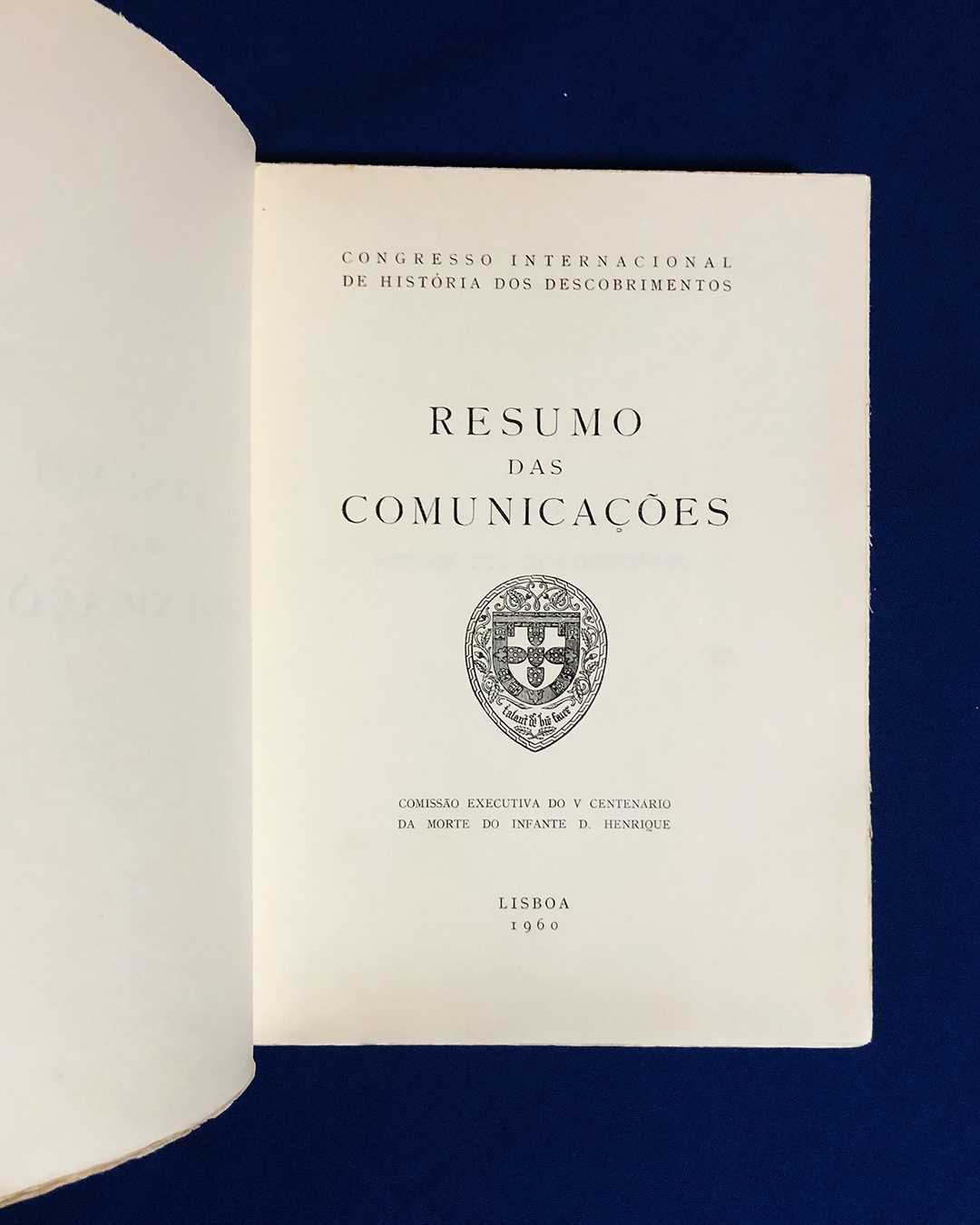 RESUMO DAS COMUNICAÇÕES Congresso - História dos Descobrimentos - 1960