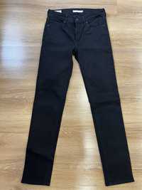 Levi's. Damskie Czarne jeansy. Model 712 slim. Rozm.27