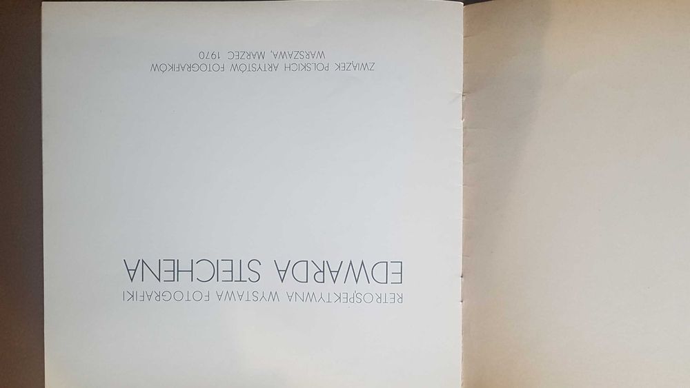 Retrospektywna wystawa fotografiki Edwarda Stachenia  marzec 1970