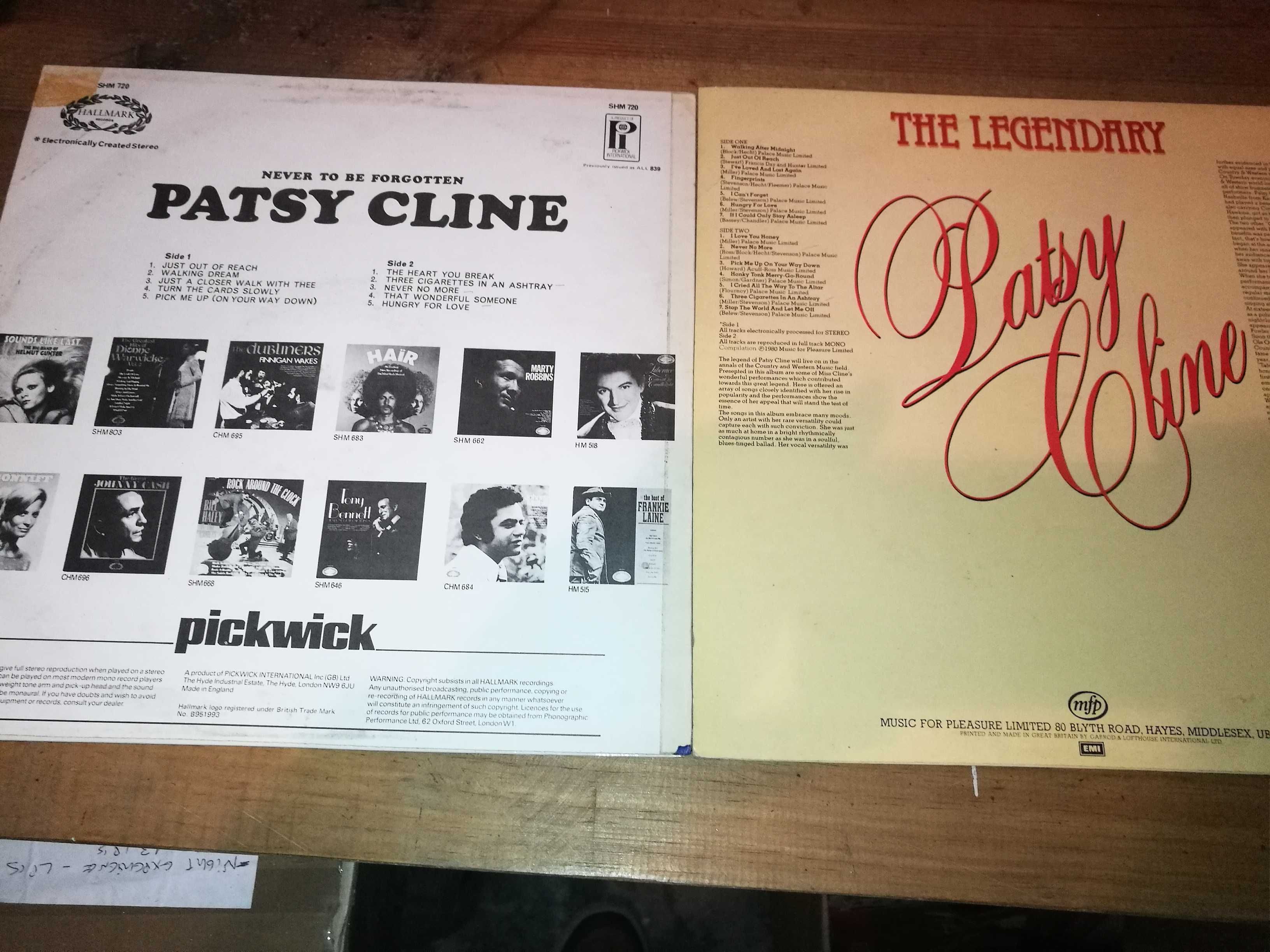 3 lps da PATSY CLINE (COUNTRY MUSIC) preços diferentes