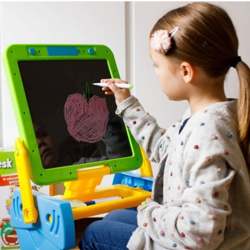 Tablica podświetlana suchościeralna magiczne biurko z krzesełkiem