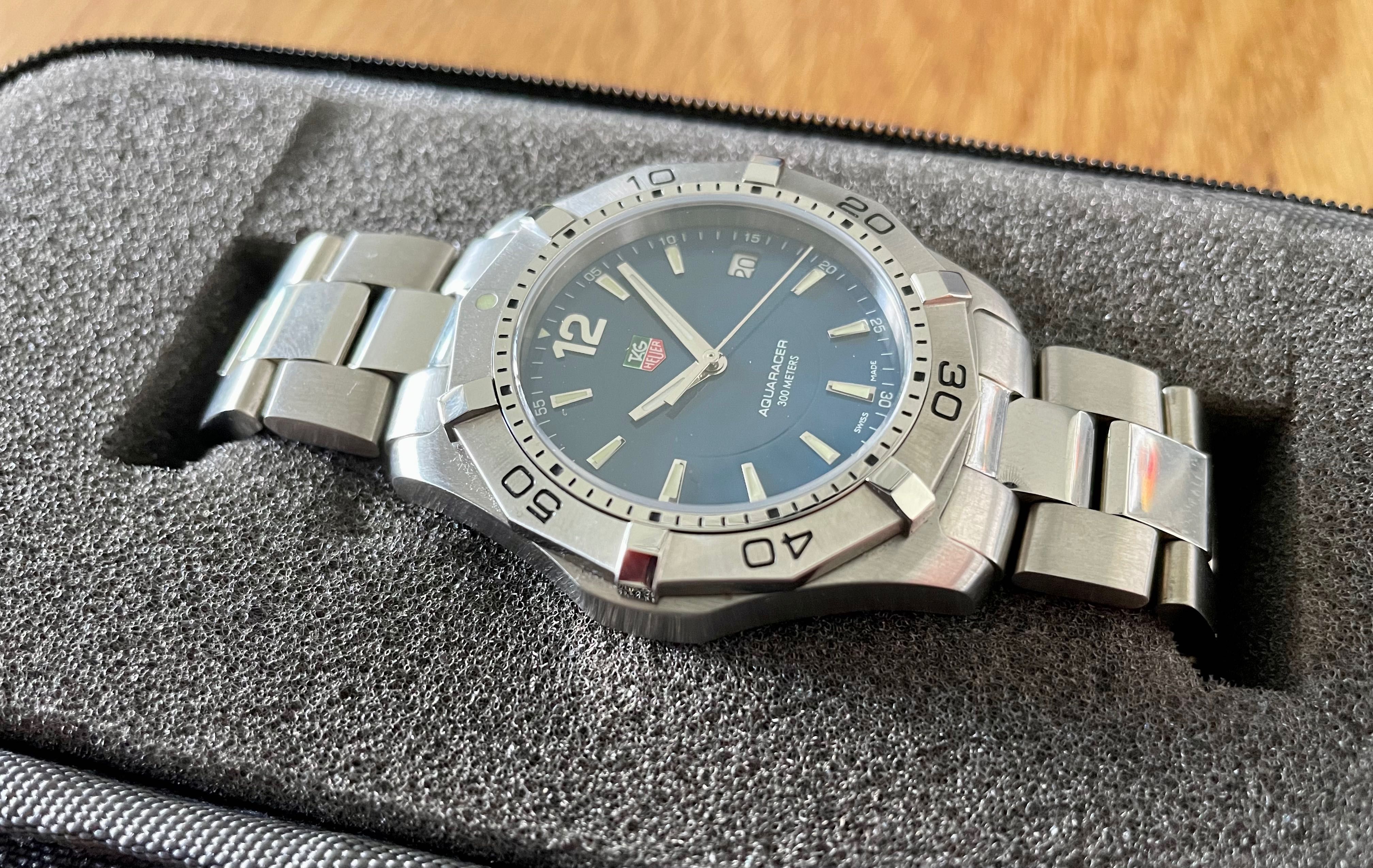 Tag Heuer Aquaracer WAF1113 navy blue