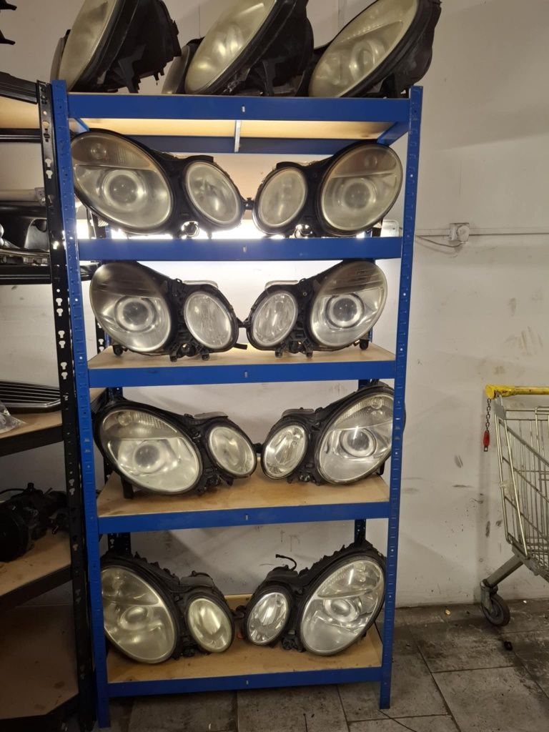 Lampy Reflektory E klasa w211 Mercedes Xenon bixenon lift przedlift