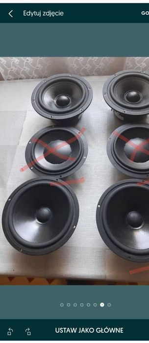 Części do kolumn zwrotnice,głośniki,ramki,plastiki,przełączniki