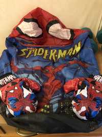 Детские перчатки и сумка для игрушек («человек-паук»)