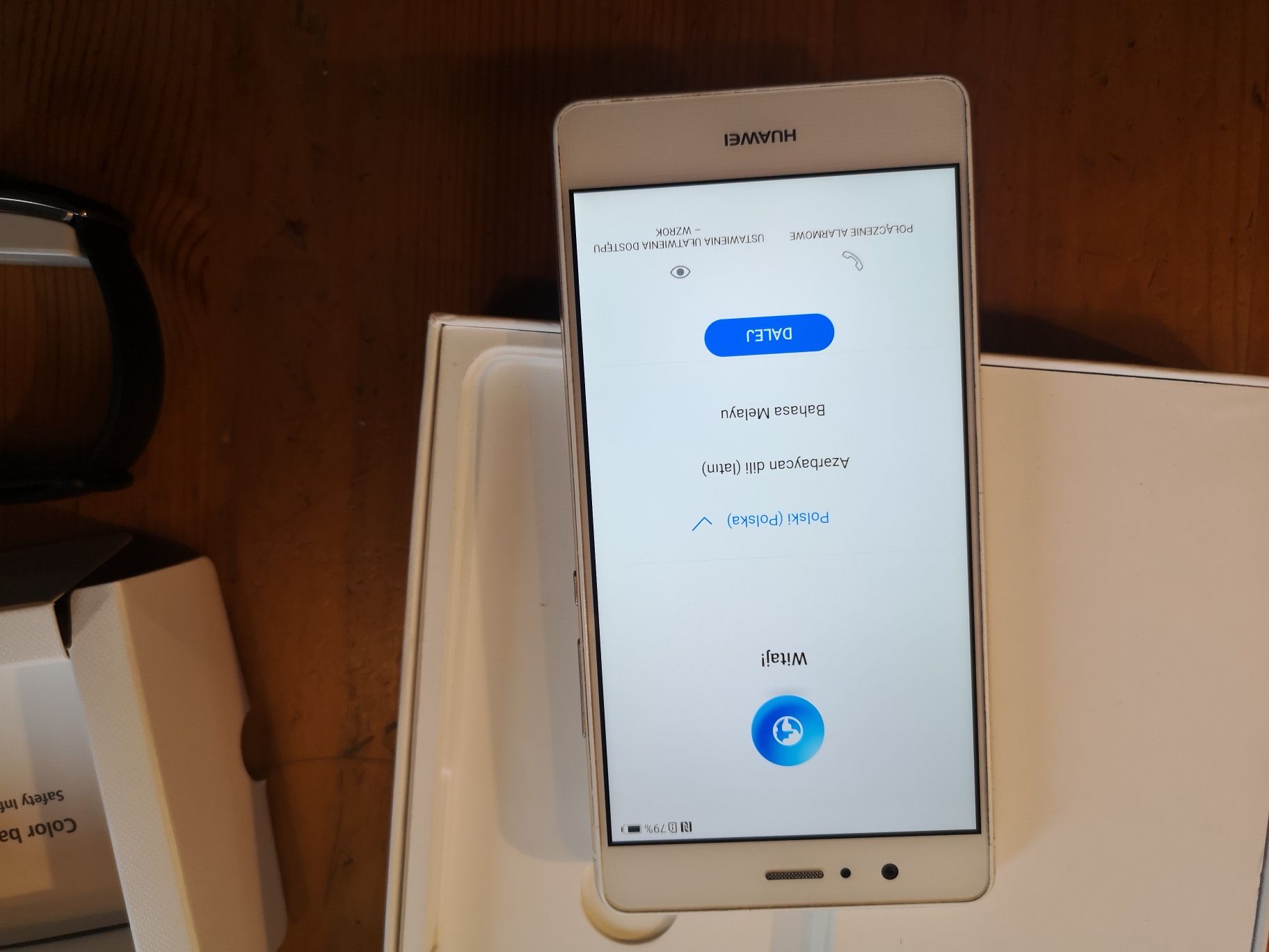 Huawei P9 Lite VNS-L21 Biały + Huawei Color Band A1 + 2x Etui Spigen..