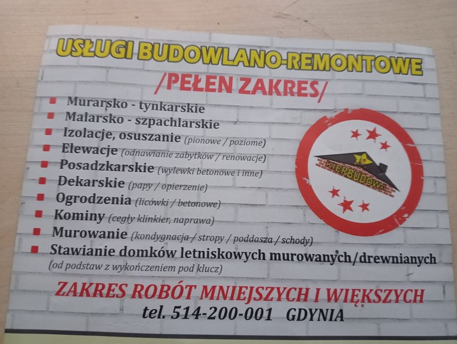 Tynki maszynowe Gdynia