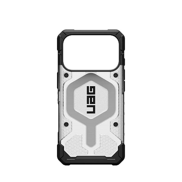 Etui UAG Pathfinder Clear MagSafe na iPhone 17 Pro - biało-szare