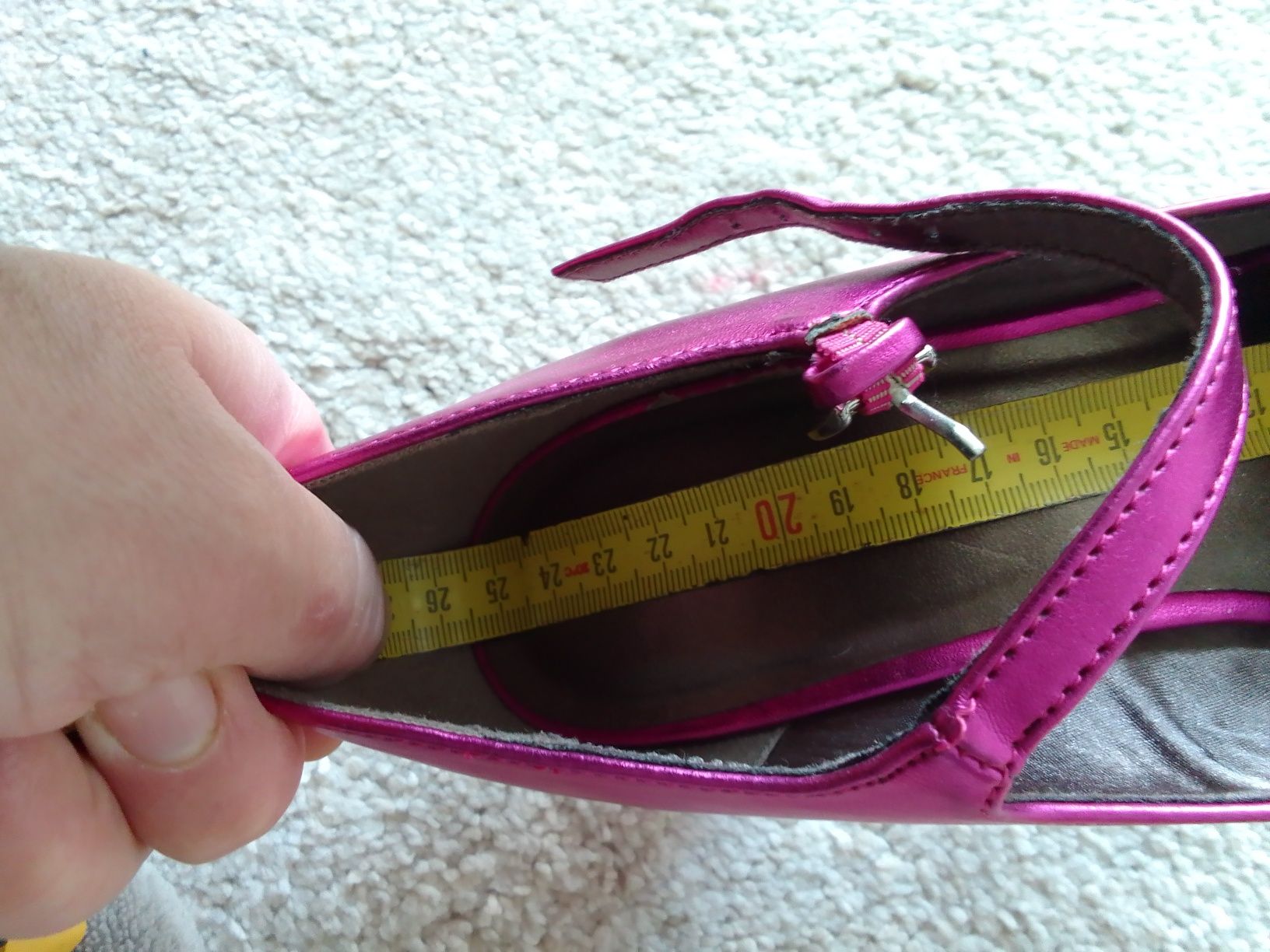 Graceland rozm.40 wkładka 25.5 cm czółenka półbuty na obcasie szpilki