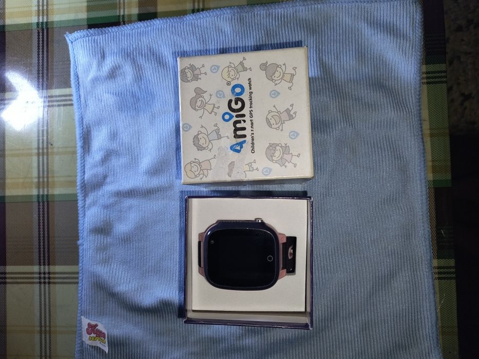 Дитячий годинник AmiGo GO008 Milky GPS WIFI Pink (с сим-картой)