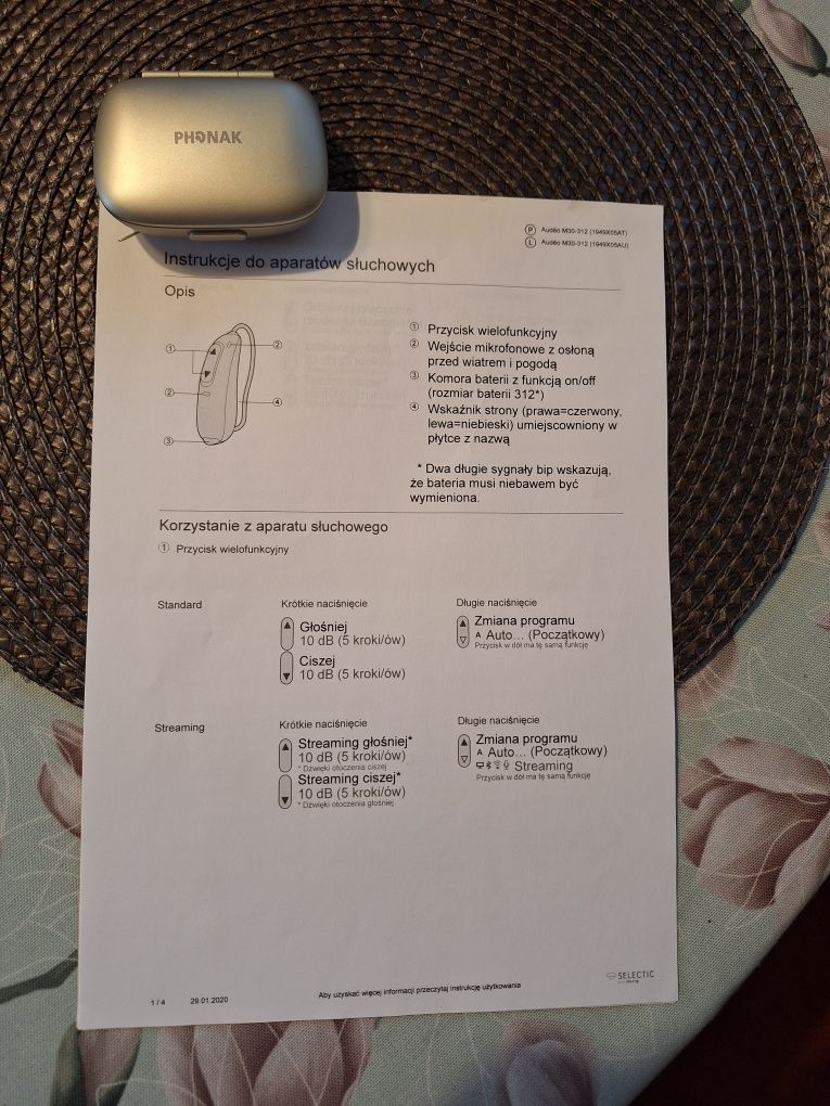Aparat słuchowy Phonak Audeo M30-312