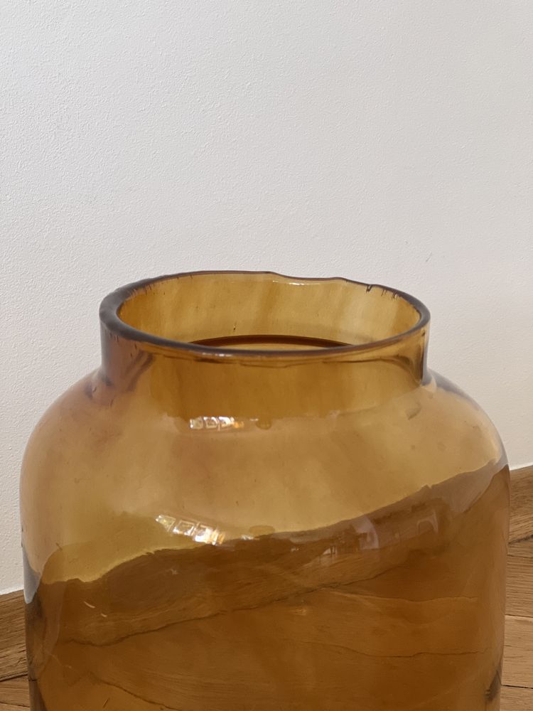 Duży wazon pomaranczowy bursztyn