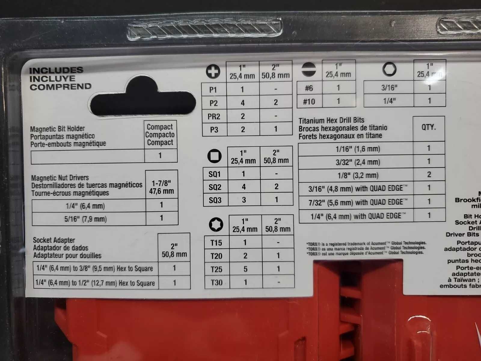 Набор ударных бит и сверл Milwaukee 48-32-4013 50шт.