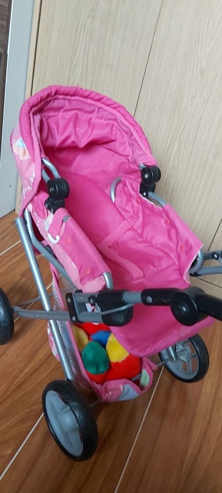 Wózek dla lalek Głęboki, składany zabawka dla dziecka