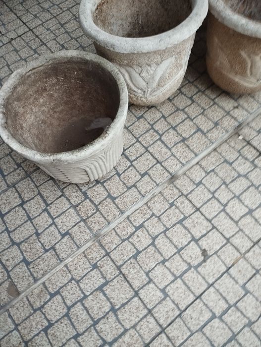 4 Vasos de pedra