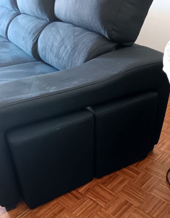 Sofá com chaise long