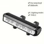 Lampka rowerowa 5 LED, reflektor LED 2600 lumenów