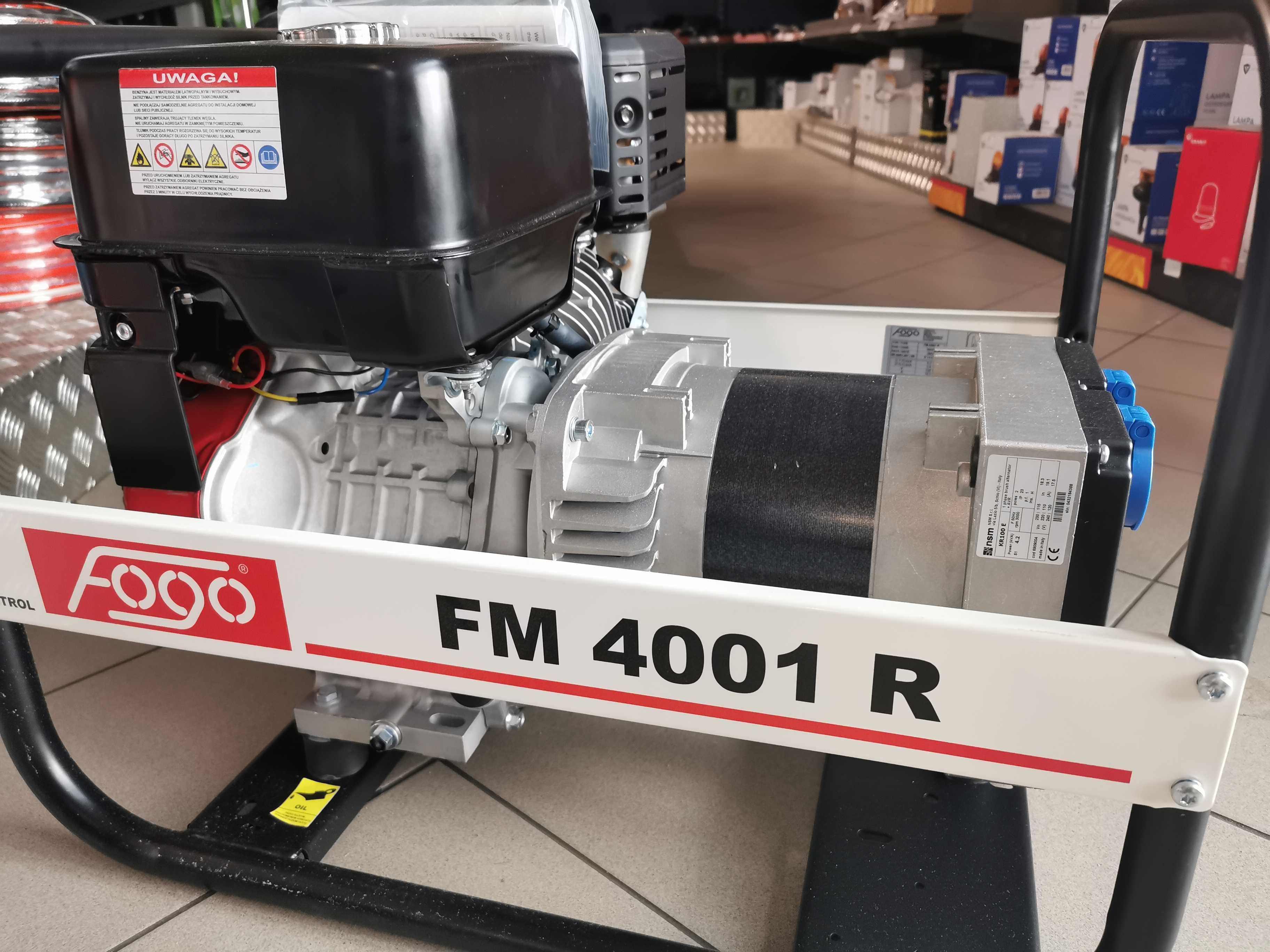 Promocja! Agregat PRĄDOTWÓRCZY Fogo FM4001R 4,2KW AVR Mitsubishi Pobra