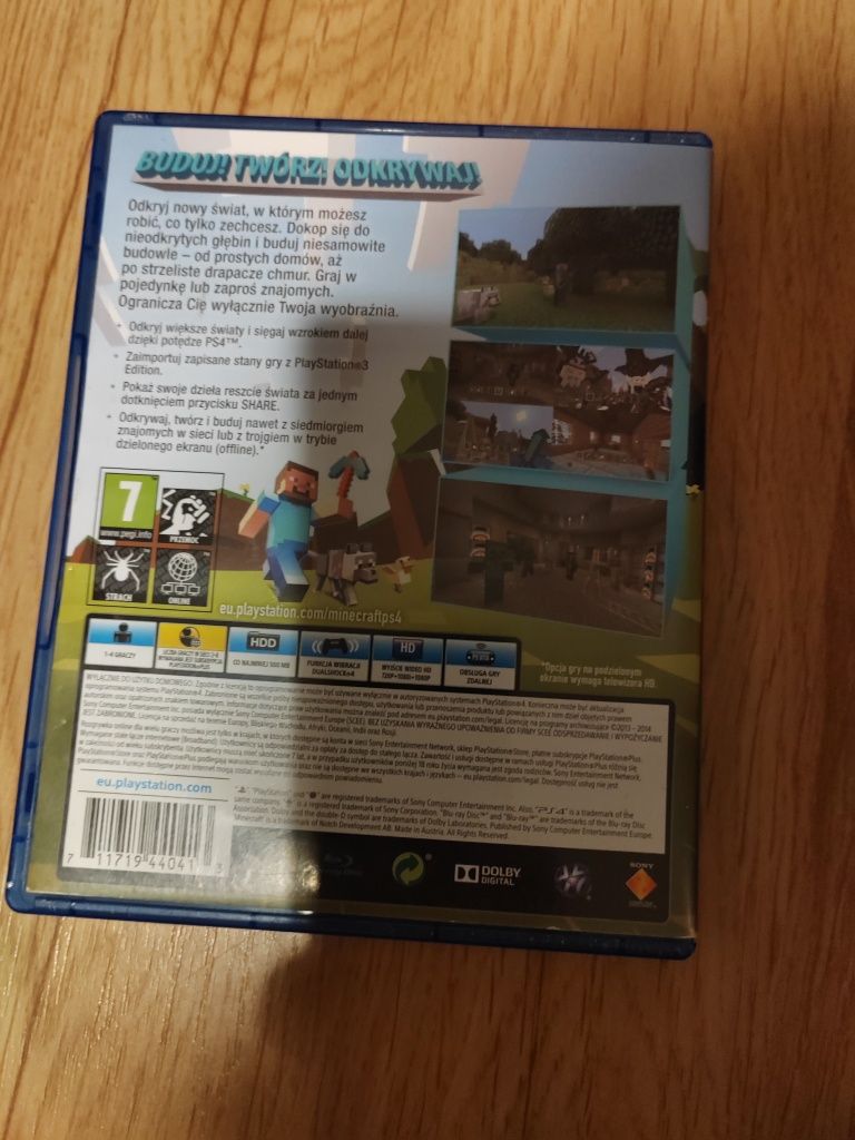Minecraft ps4 PlayStation 4 5 polska wersja