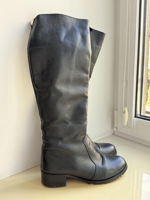 Шкіряні жіночі чоботи