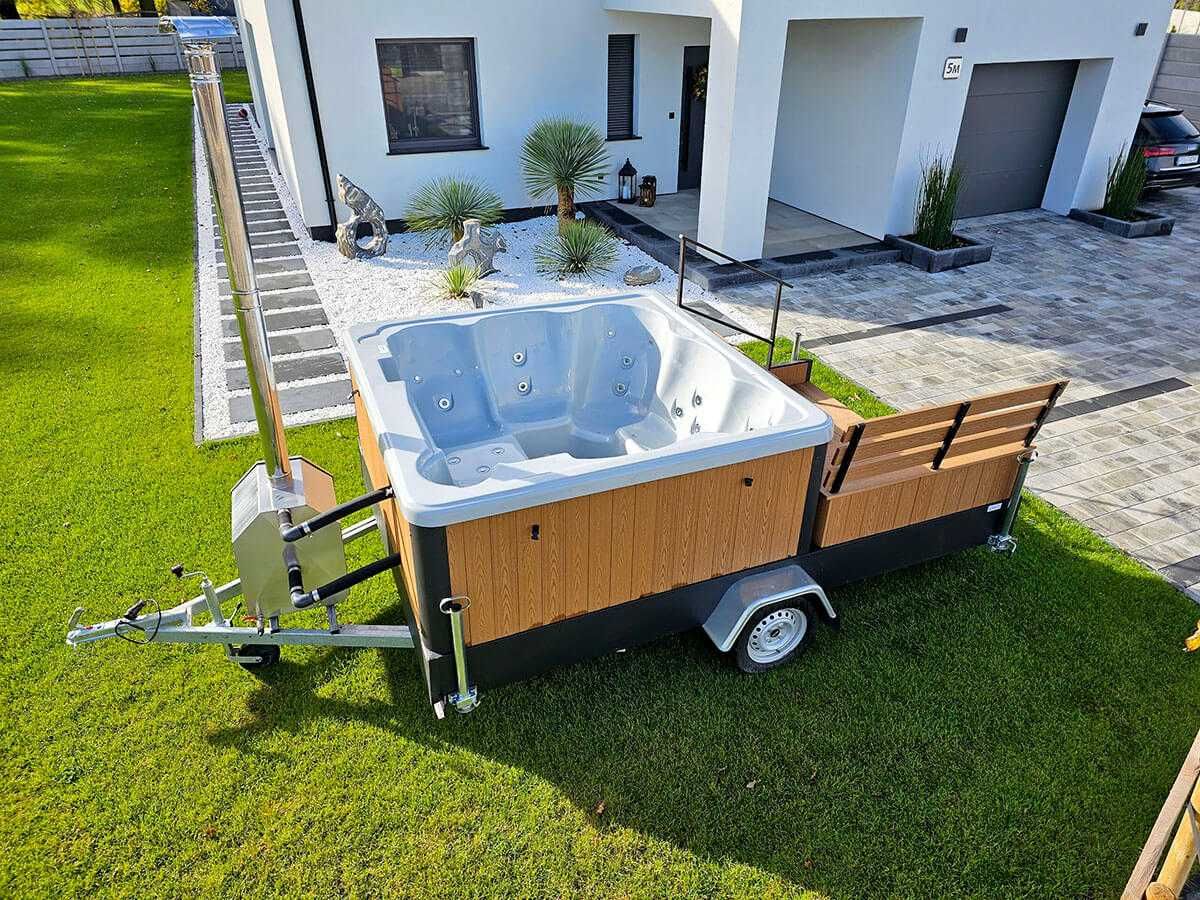 Mobilne Jacuzzi wanna spa Balia wynajem wieczór panieński kawalerski