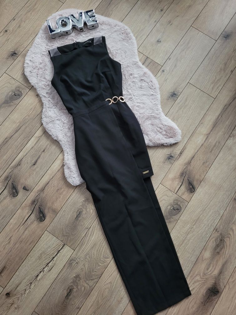 Czarna elegancka sukienka 2w1 mini maxi S Moriss xs