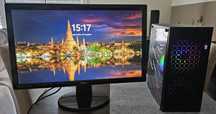 Pc com Monitor 24" (Amd r5 5600, Asus Nvidia 1070 8gb e Ram 32gb)