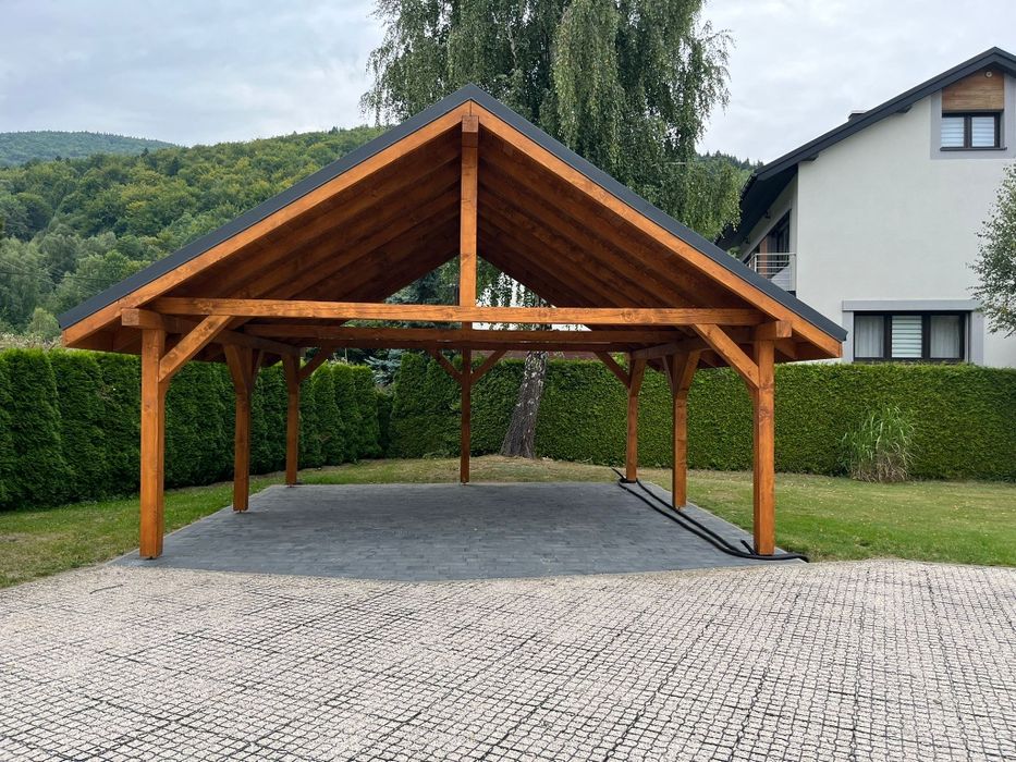 Wiata garażowa 6x7m