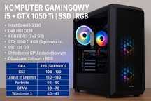 Komputer Gamingowy RGB – i5 + GTX 1050 Ti | SSD | Gotowy do Gier!