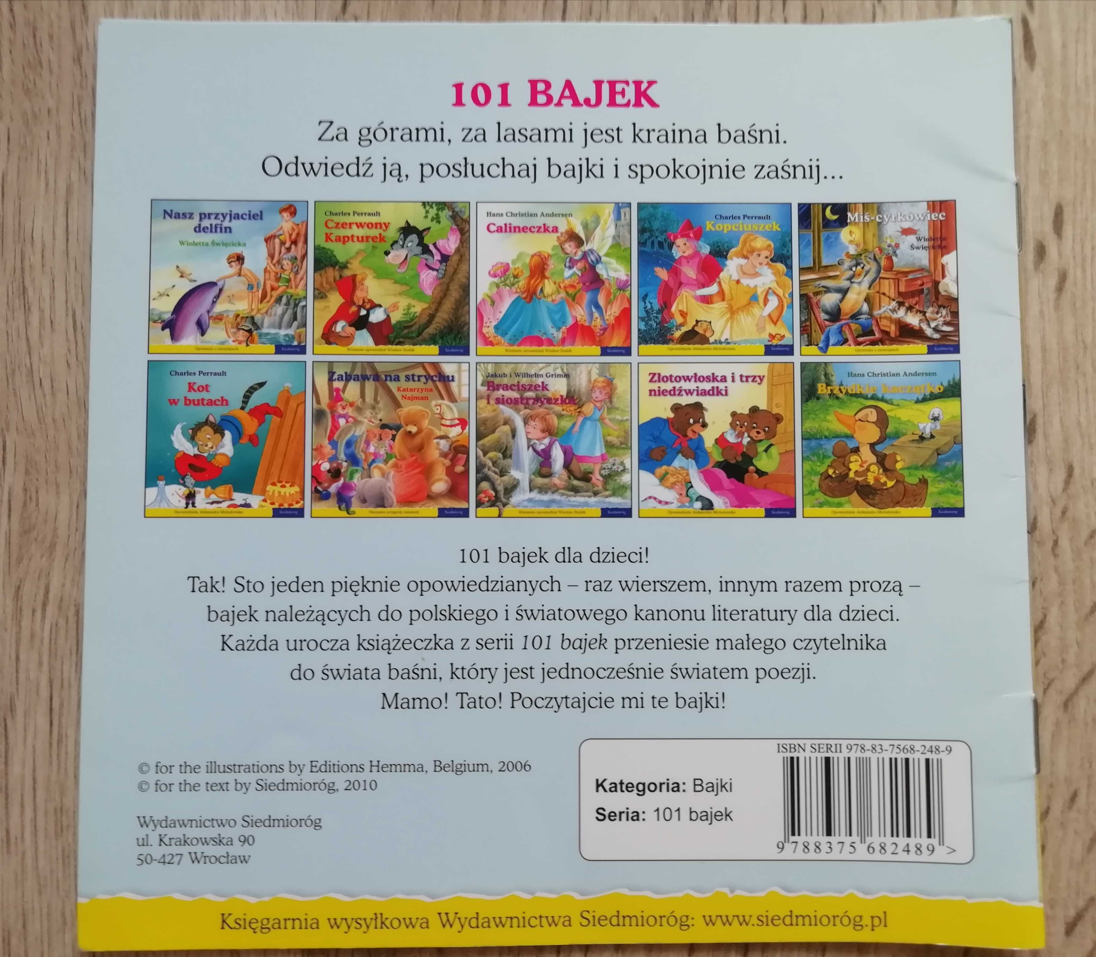 Książeczka dla dzieci "Krasnoludki" autorstwa braci Grimm.