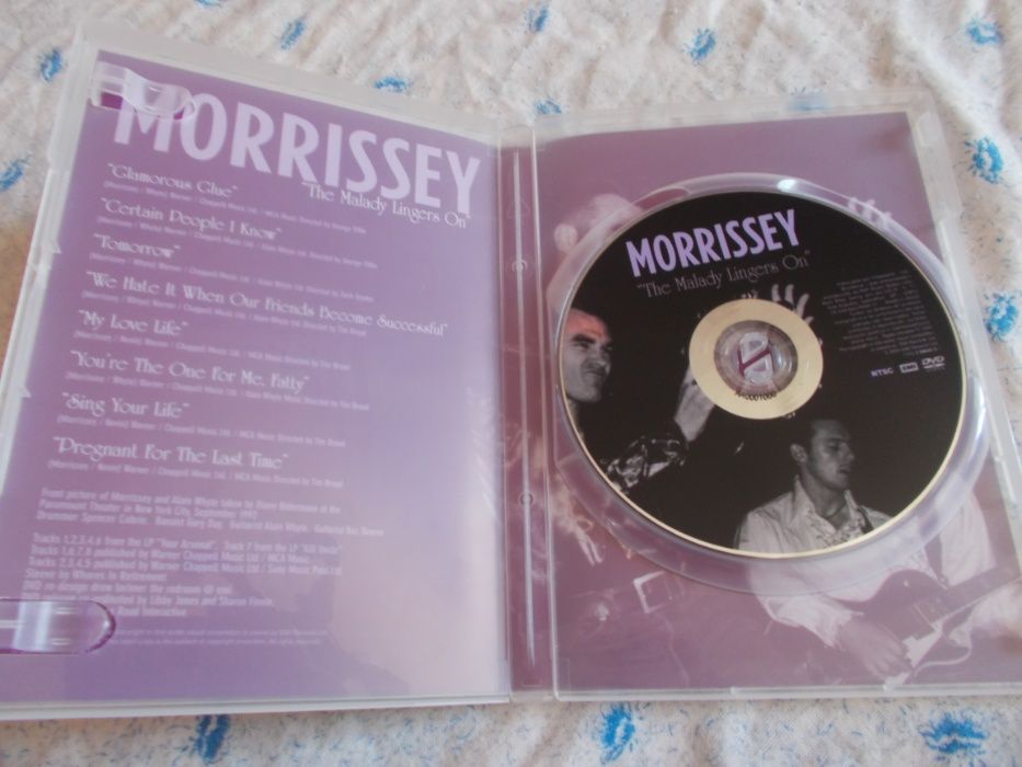 Morrissey dvd The malady lingers on edição brasil