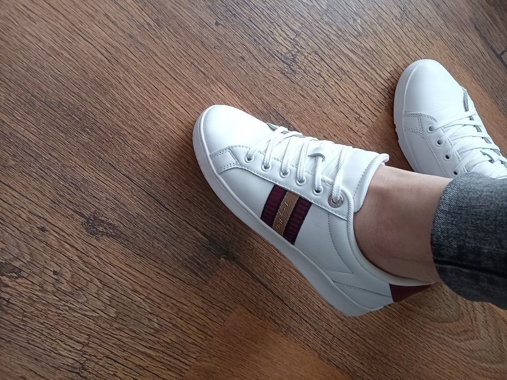 Sneakersy tenisówki białe tommy hilfiger