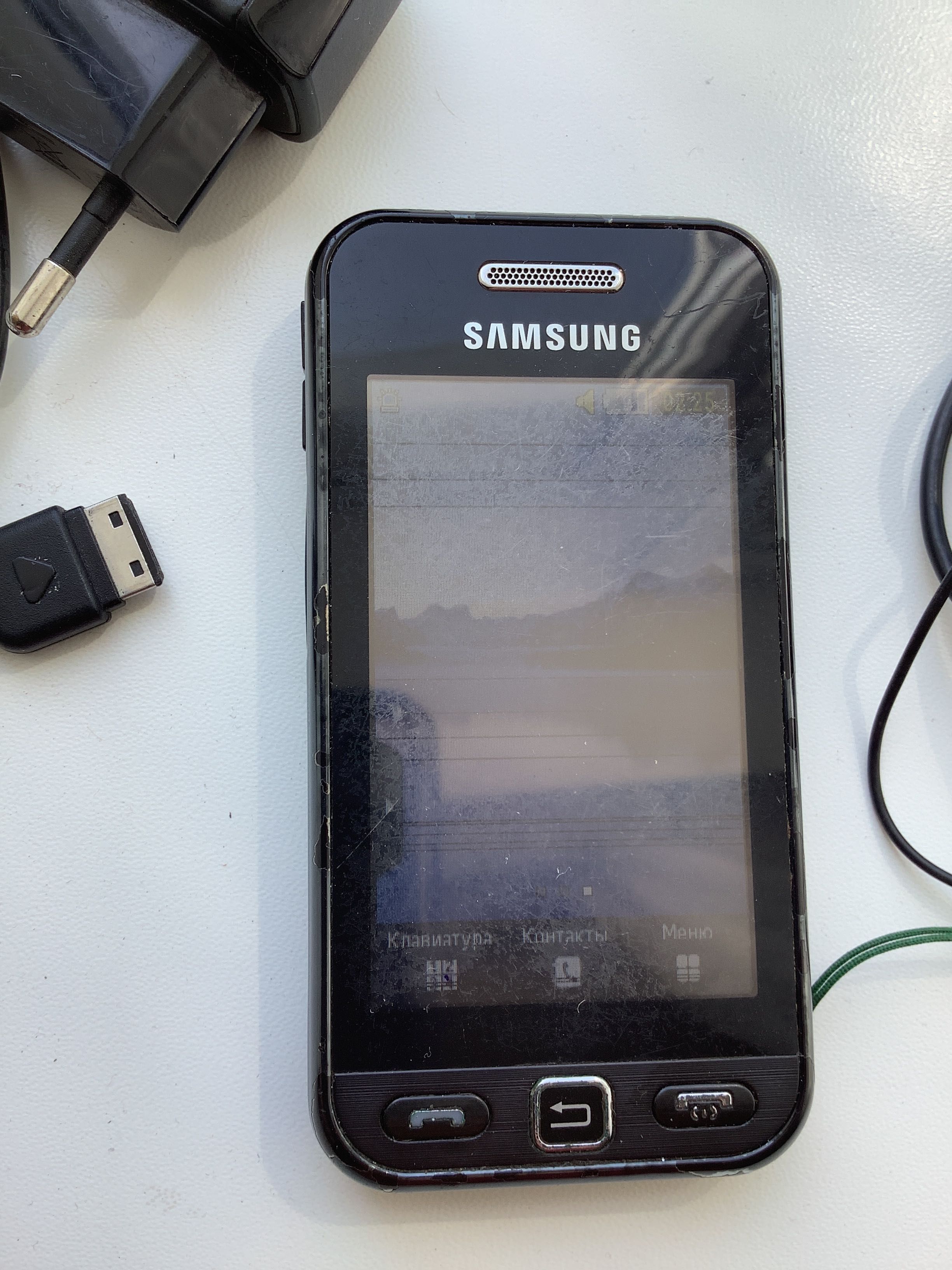 Старый сенсорный смартфон телефон Samsung GT-S5230 Edge с дефектами